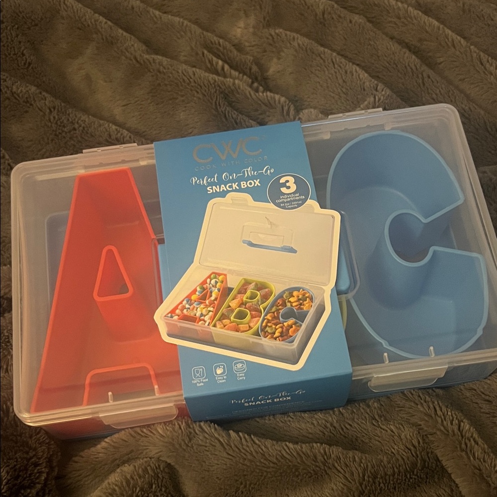 CWC Alphabet Snack Box - Red and Blue